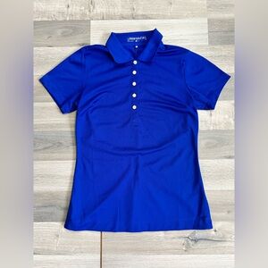 Woman Nike Golf fDri-Fit Polo Shirt Blue Small